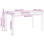 vidaXL Table de bar Blanc 110 x 55 x 105 cm Bois de pin massif