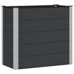vidaXL Jardinière surélevée Noir 100 x 50 x 91 cm WPC et Aluminium