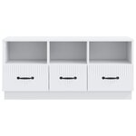 vidaXL Meuble TV Blanc 102 x 34 5 x 47 cm Bois d'ingénierie