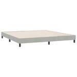 vidaXL Sommier à lattes de lit sans matelas gris clair 180x220 cm