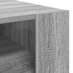 vidaXL Table basse Gris Sonoma 92 x 53 x 45 cm Bois d'ingénierie