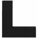 vidaXL Ensemble meuble TV 3 Pièces Chêne noir 130.5 x 30 x 140 cm
