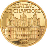 Pièce de monnaie en Or 5 Dollars g 0.5 Millésime 2024 Chateau de Chambord CHATEAU DE CHAMBORD