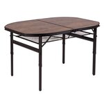 Bo-camp table de camping pliable melrose 120x80 cm aluminium
