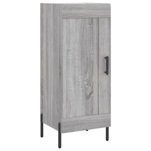 vidaXL Buffet Sonoma gris 34 5x34x90 cm Bois d'ingénierie
