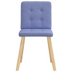vidaXL Chaises à manger lot de 6 bleu jean tissu
