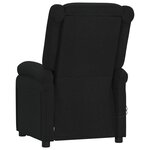 vidaXL Fauteuil électrique de massage Noir Tissu