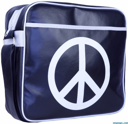 Urban factory besace vintage pour notebook (peace &amp; love bag)