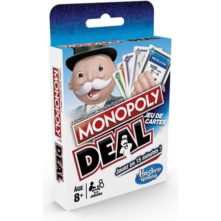 Monopoly - deal - jeu de societe de voyage - jeu de cartes - La Poste