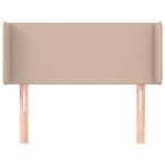 vidaXL Tête de lit avec oreilles Cappuccino 93x16x78/88 cm Similicuir