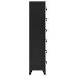 vidaXL Armoire à casiers Noir 38x40x180 cm Acier