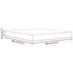 vidaXL Coussin de canapé d'extérieur Beige 80 x 80 x 8 cm Polyester