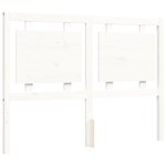 vidaXL Cadre de lit sans matelas blanc 140x200 cm bois de pin massif