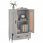 vidaXL Buffet haut sonoma gris 69 5x31x115 cm bois d'ingénierie