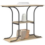 vidaXL Table console Chêne sonoma 101 x 35 x 80.5 cm Bois d'ingénierie
