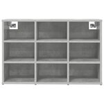 vidaXL Cabinet à chaussures Gris béton 103x30x51 cm Bois d'ingénierie