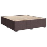 vidaXL Sommier à lattes de lit avec matelas Marron foncé 180x200 cm