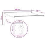 vidaXL Auvent rétractable électrique Sable 100 Polyester et Aluminium