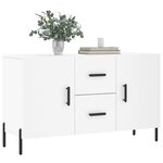 vidaXL Buffet blanc 100x36x60 cm bois d'ingénierie