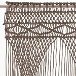 vidaXL Rideau en macramé Taupe 140x240 cm Coton