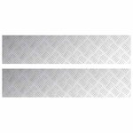vidaXL Pack de 2 plaques antidérapantes en aluminium 90x20 cm