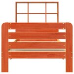 vidaXL Cadre de lit sans matelas cire marron 90x190 cm bois pin massif