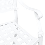 vidaXL Chaise de jardin 2 Pièces Blanc 55 x 56 5 x 91cm Aluminium
