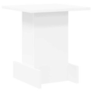 vidaXL Table d'appoint Blanc 35 5 x 35 x 40 cm Bois d'ingénierie