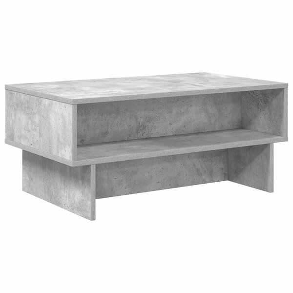 vidaXL Table basse Gris béton 80 x 46 x 35 cm Bois d'ingénierie