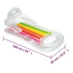 vidaXL Chaise longue de piscine gonflable 160x85 cm Vinyle