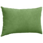 vidaXL Coussins de canapé 2 Pièces Vert clair 50 x 30 cm