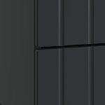 vidaXL Cabinet de chevet Noir 43 x 34 5 x 49 5 cm Bois d'ingénierie