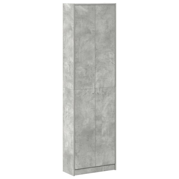 vidaXL Armoire Gris Béton 55x25x189 cm en Bois Ingénierie