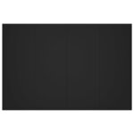 vidaXL Tête de lit Noir 120x1 5x80 cm Bois d'ingénierie