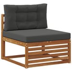 vidaXL Ensemble de canapés d'extérieur 10 pc Naturel et Anthracite