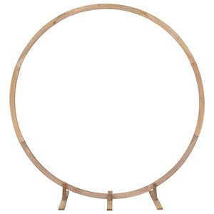 vidaXL Arche de mariage Marron Clair 224 x 80 x 220 cm