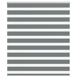 vidaXL Store zèbre gris foncé largeur du tissu 120 9 cm polyester