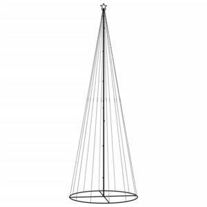 vidaXL Arbre de Noël cône 732 LED Blanc froid 160x500 cm