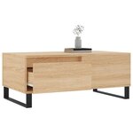 vidaXL Table basse Chêne sonoma 90x50x36 5 cm Bois d'ingénierie