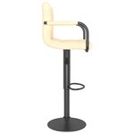 vidaXL Tabourets de bar lot de 2 crème velours