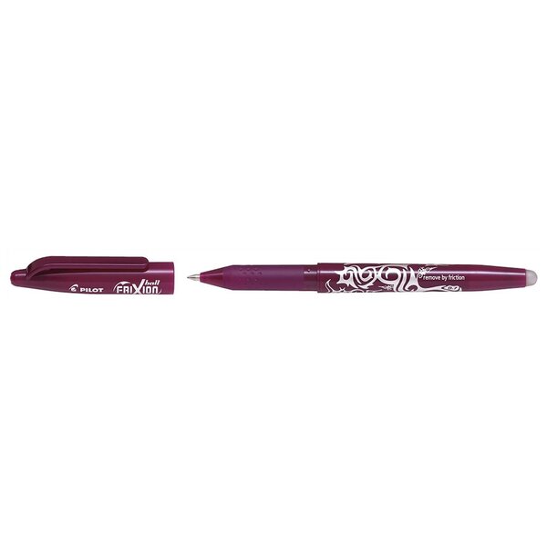 Stylo Roller Effaçable FRIXION BALL 07 Pointe Moyenne Rouge bordeaux PILOT