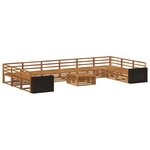 vidaXL Ensembles de canapés 11 pc Bois d'Acacia Massif