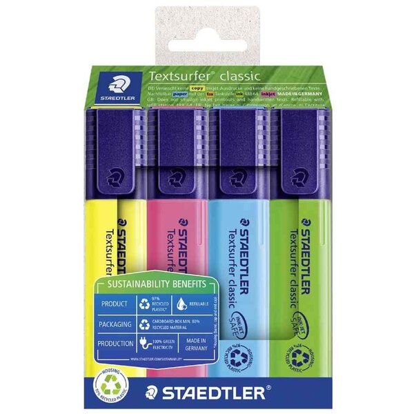 Surligneur 'Textsurfer Classic'  étui de 4 STAEDTLER