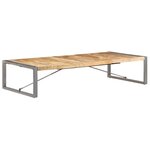 vidaXL Table basse 180x90x40 cm Bois de manguier brut