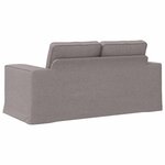 vidaXL Canapé Taupe 162 x 80 x 82 cm tissu
