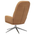 vidaXL Chaise de relaxation Taupe Similicuir daim