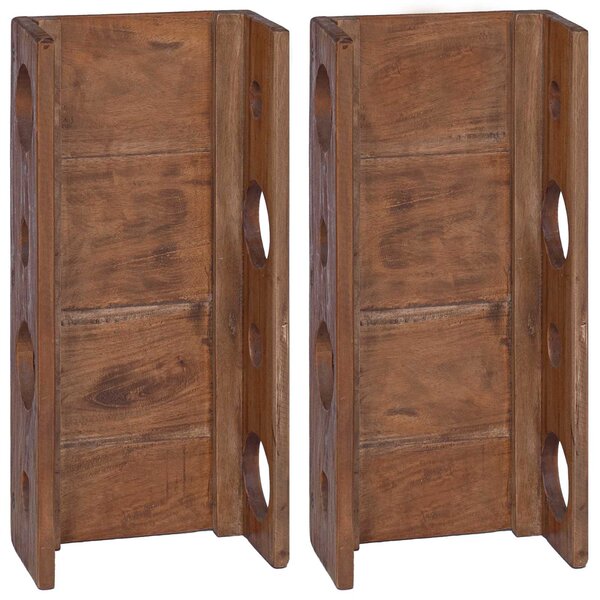 vidaXL Étagère Marron 24 x 13 x 54 cm Bois de Mahogany Massif