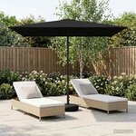 vidaXL Parasol de jardin 200 x 300 cm Polyester Rectangulaire Noir