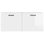 vidaXL Armoire murale blanc brillant 80x36 5x35 cm bois d'ingénierie
