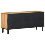 vidaXL Meuble TV marron 100x33x46 cm bois massif de manguier